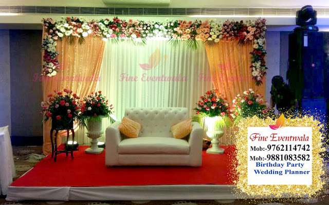Wedding Reception Engagement Stage Flower Decoration Services Providers in Pune Mobile :- 9762114742