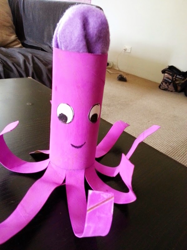 Life's little treasures: Paper roll Octopus | Easy Kids craft