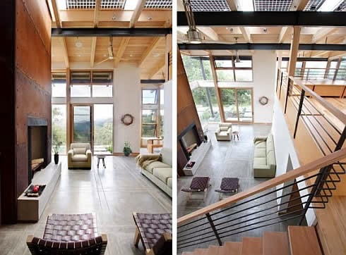 Interior rumah kayu minimalis