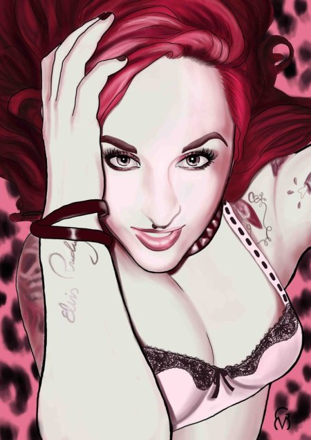 marta gonzález villena ilustrações pin-ups bad girls mulheres