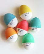 . designer in me couldn't resist attempting faux Pantone Easter eggs. pantone easter eggs