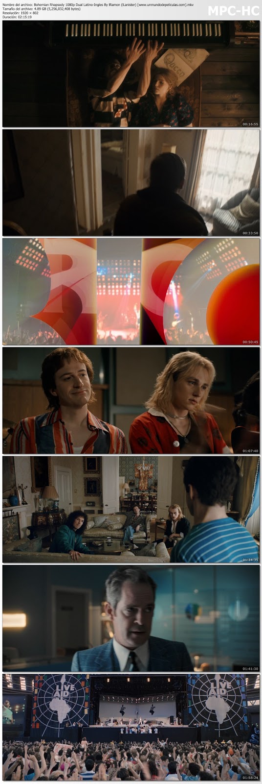 Capturas de la película.
