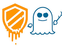Logotipos do Meltdown e Spectre, os molequinhos da bagunça. Meltdown Spectre Logos