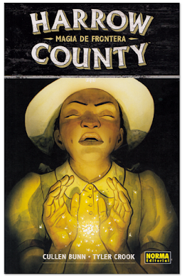Harrow County magia en la frontera de Bunn y Crook, un comic de terror