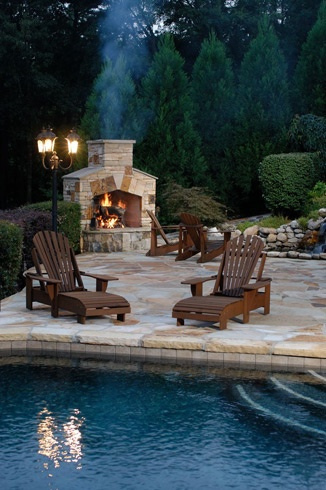 Pool-design-outdoor-fireplace