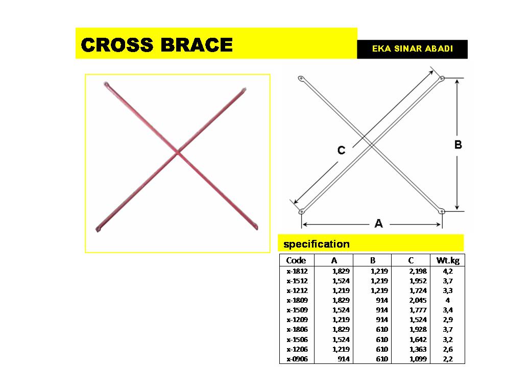 cross brace esa scaffolding esa