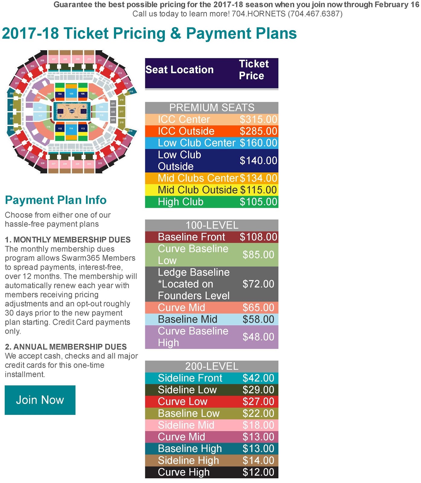 Charlotte 2016/2017 Season Ticket Holder Guide