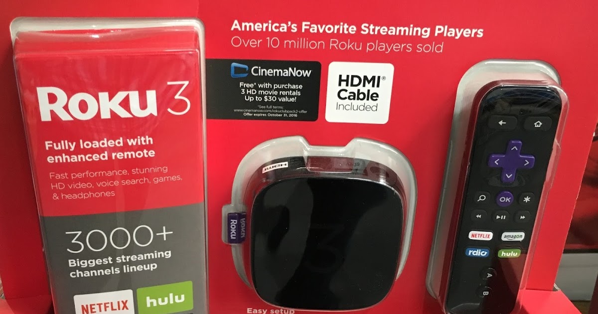 Roku 3 4230X Streaming Player with Enhanced Remote Costco Weekender