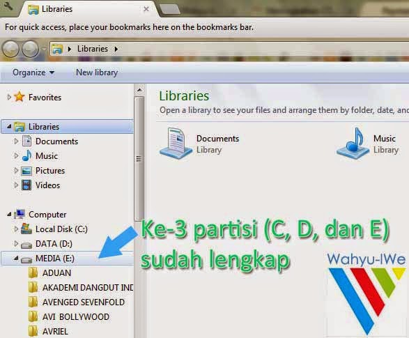 Cara Mengembalikan Partisi Hardisk Yang Hilang Tanpa Software - Wahyu IWe
