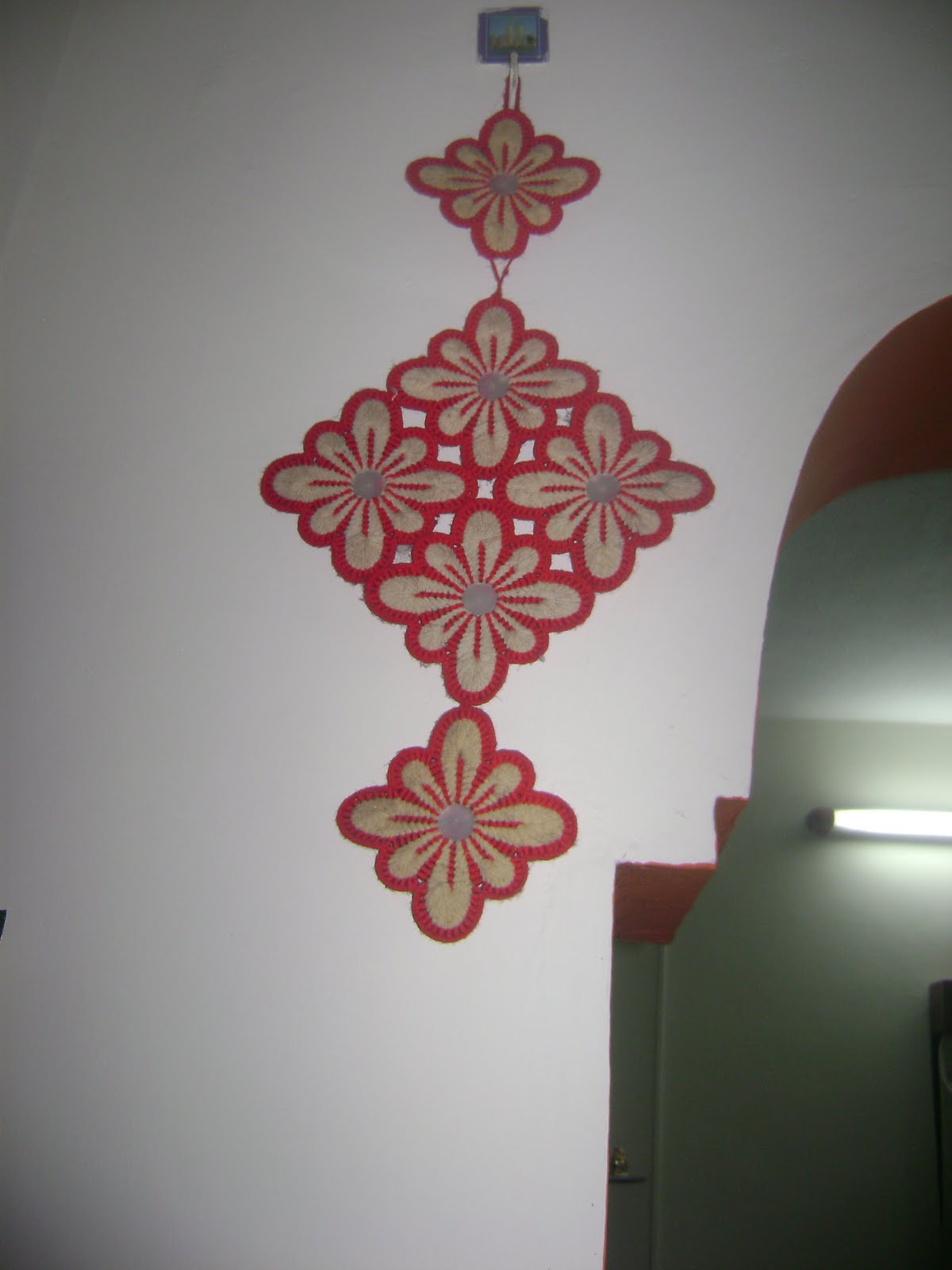 San Quest Wall hanging using butterfly mat