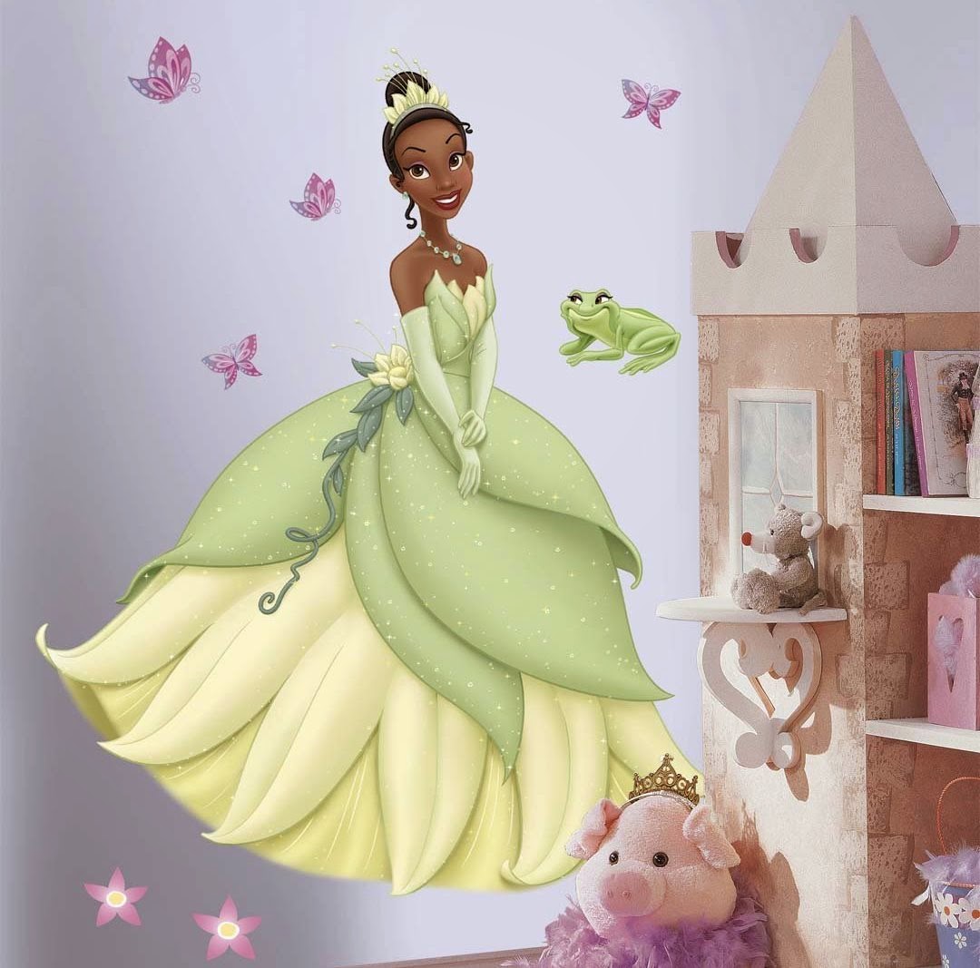 Bedroom Decor Ideas And Designs How To Decorate A Disney S Princess Princess Tiana Giant Wall Decal