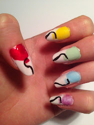 balloon birthday nails nail