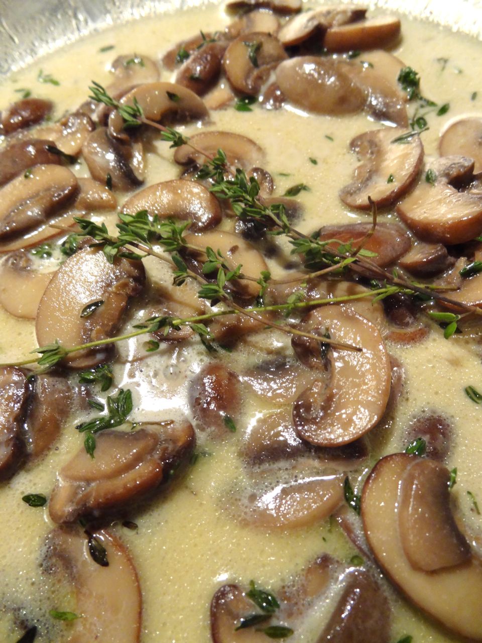 Scrumpdillyicious Grilled Steak with Mushroom Marsala Cream Sauce