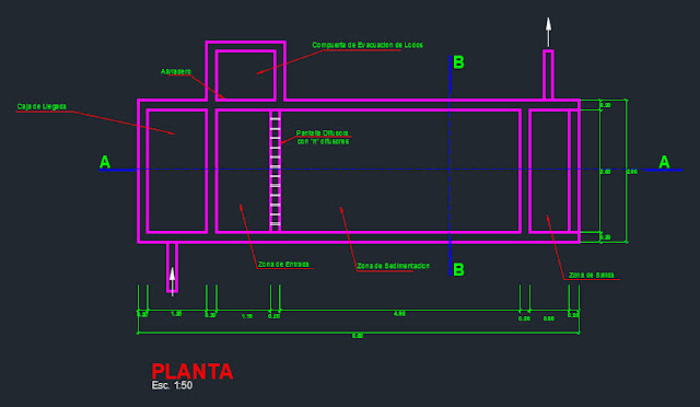 corte en autocad plano de sedimentador en autocad planta y cortes corte en autocad plano de sedimentador en autocad planta y cortes
