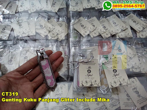 Grosir Gunting Kuku Panjang Gliter Include Mika