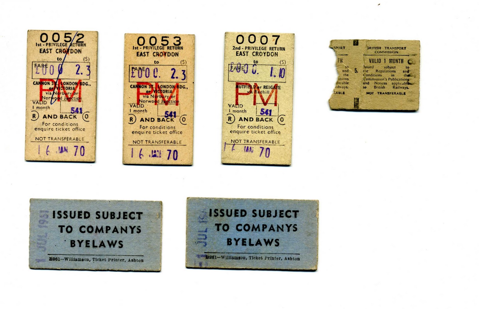 My Family Tree Old stamps, tickets etc.