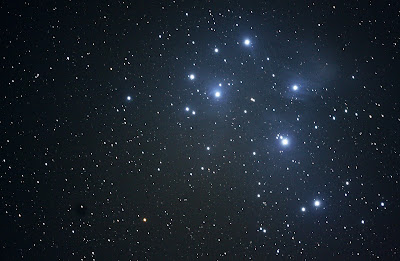 the Pleiades in one-shot colour