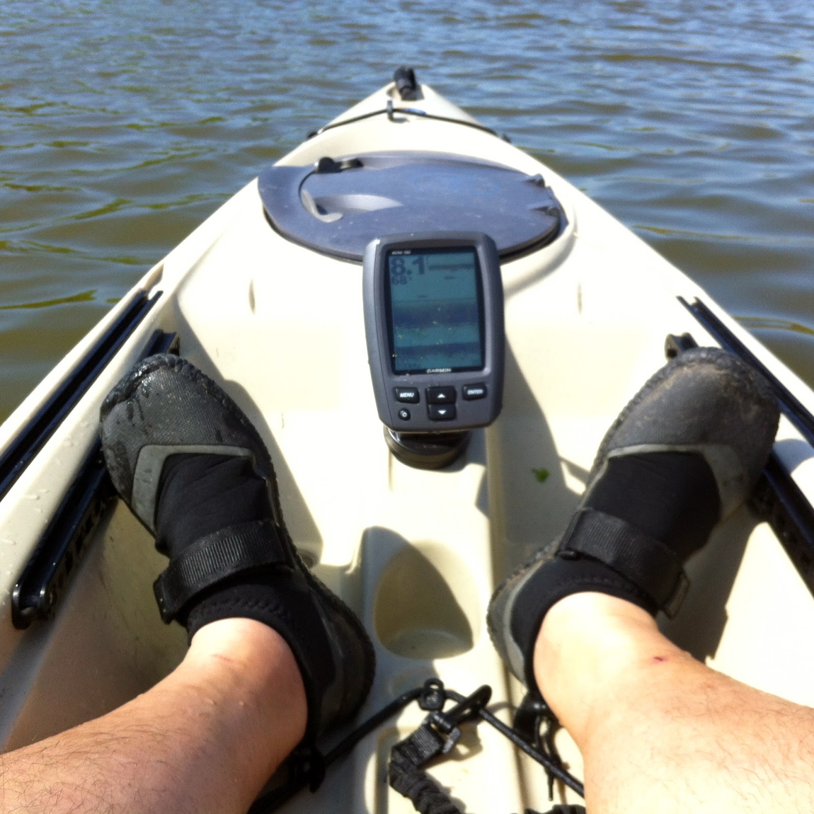 Kayak Crabbing the Chesapeake Bay Garmin Echo 150 Fish Finder Install