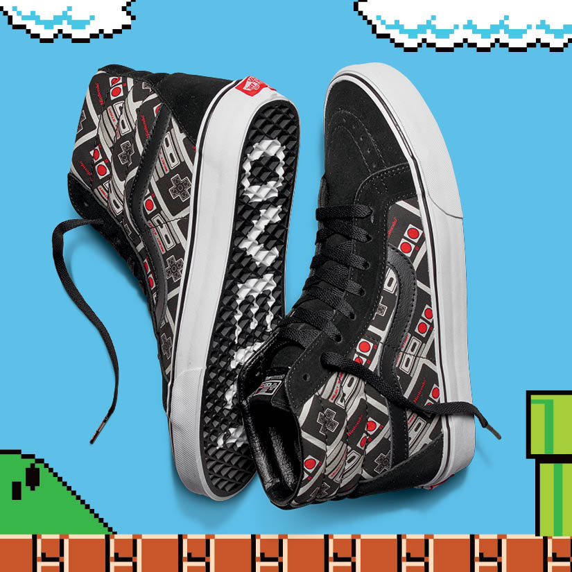 VANS x NINTENDO vans-x-nintendo, vans-nintendo, vans-Super-Mario-Bros, vans-zelda, vans-Duck-Hunt, vans-Donkey-Kong, vans-peach, vans-tie-dye, vans-power-up, vans-mario-bros, vans-princesse-peach, vans-game-over, vans-Classic-Slip-on, vans-Authentic, du-dessin-aux-podiums-dudessinauxpodiums