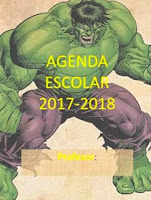 Agenda escolar de hulk gratis para imprimir