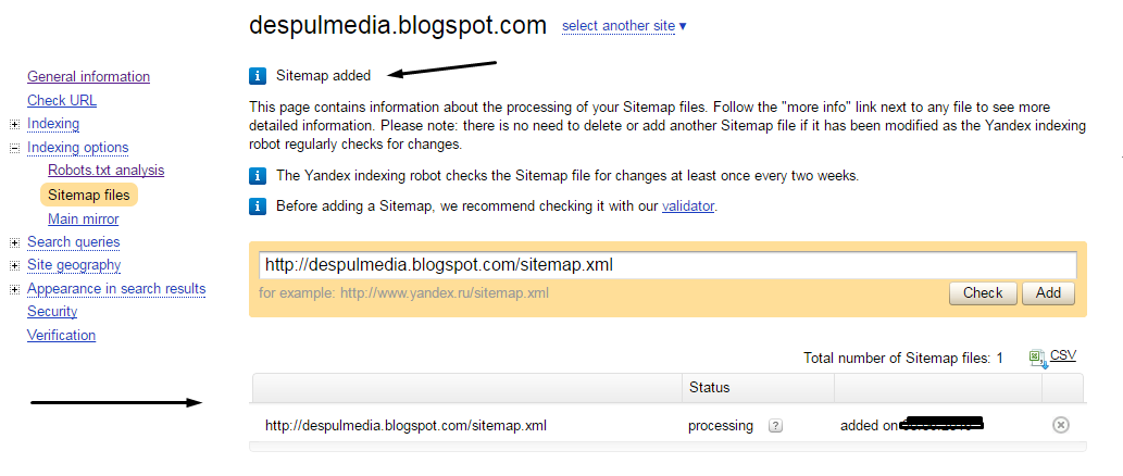 cara membuat sitemap di yandex webmaster dengan mudah despul media