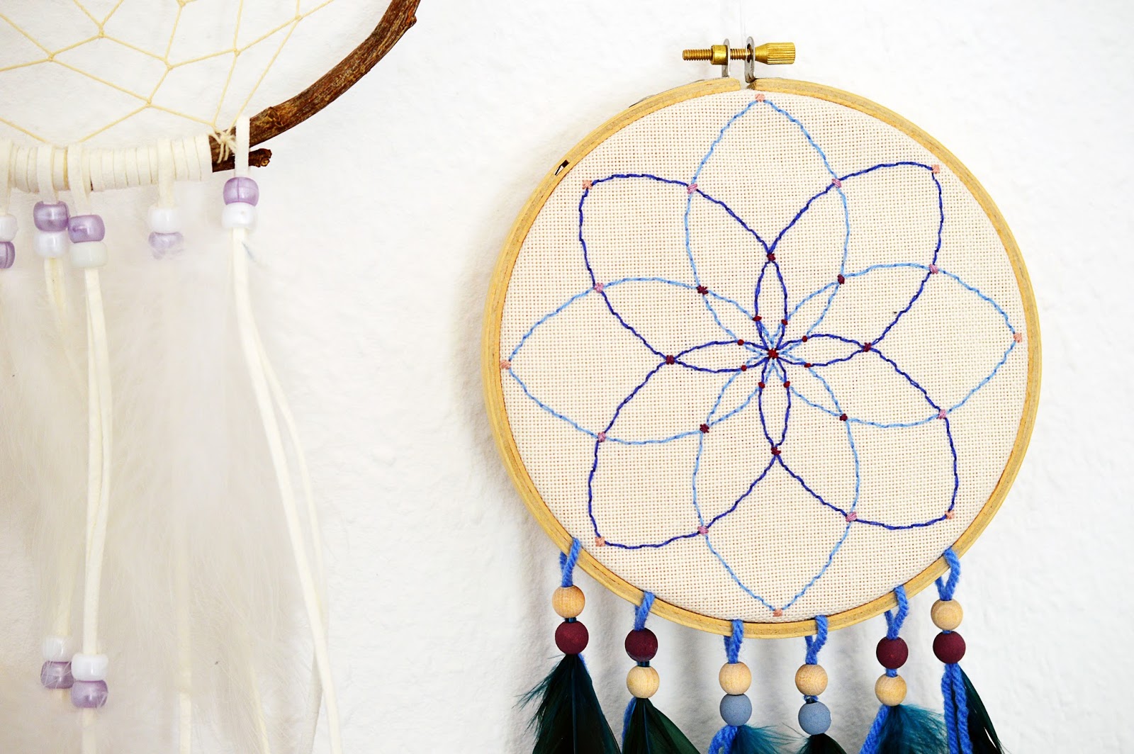DIY Embroidery Hoop Dreamcatcher | Motte's Blog