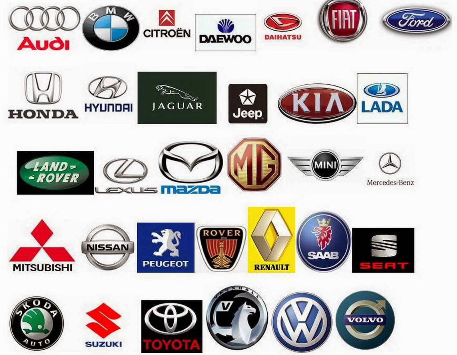 Car Logos And Brands Cars Show Logos