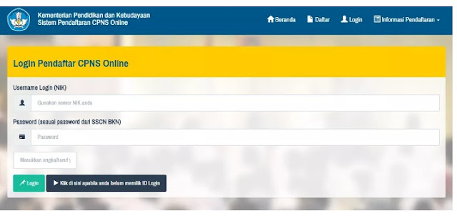 Cara daftar CPNS Kemendikbud terbaru