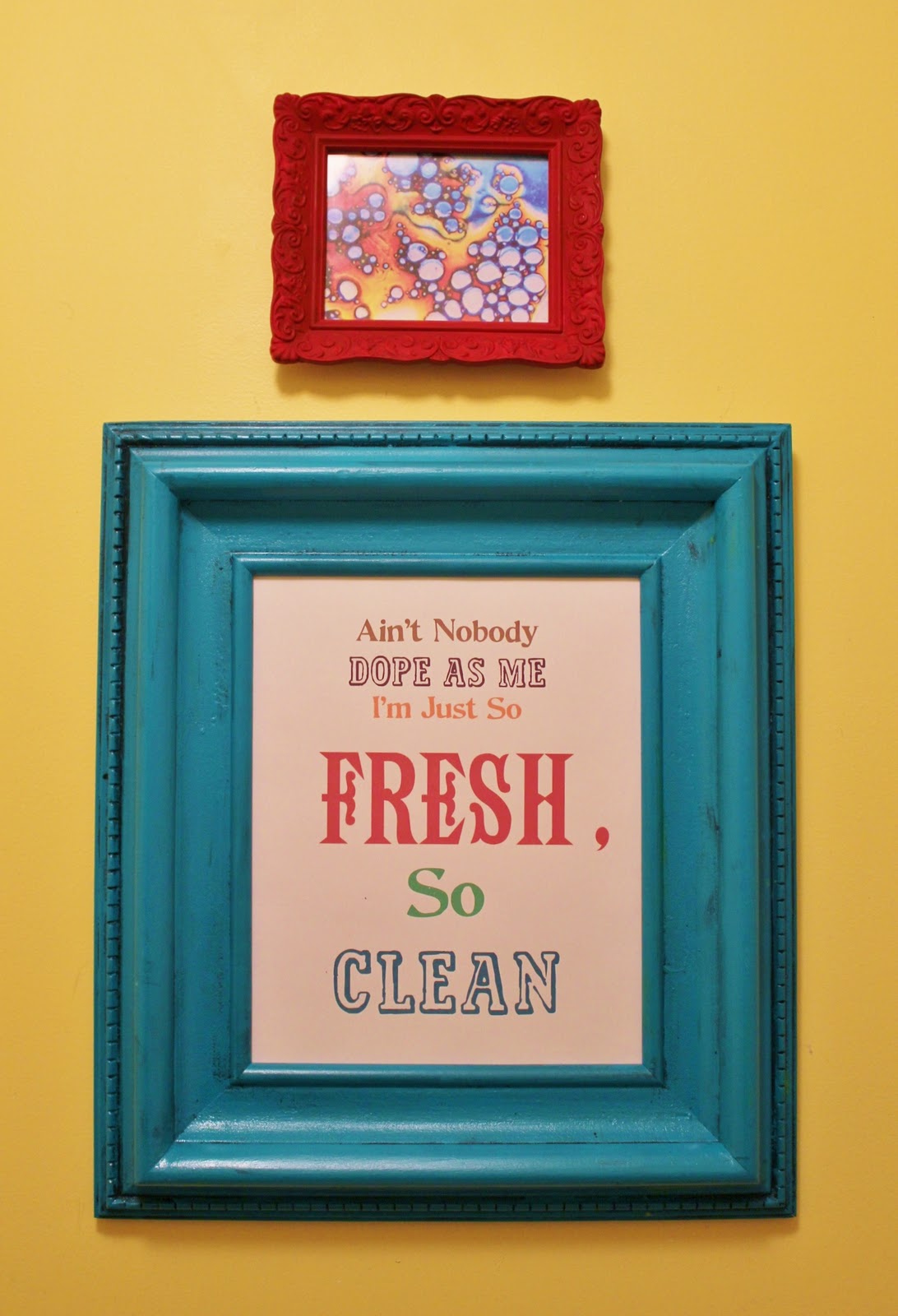 ispywithmycraftyeyes Upcycled Frames New Bathroom Art
