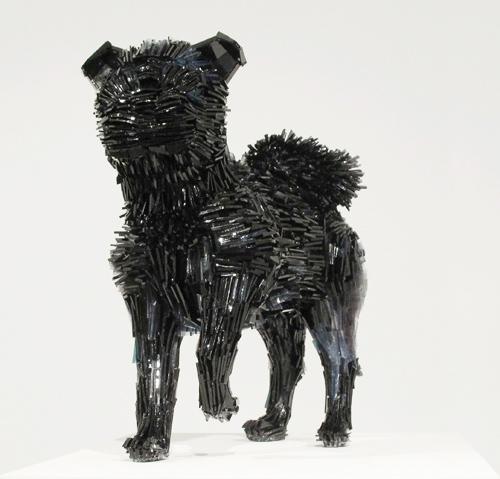 Marta-Klonowska-Animal-Glass-Shard-Sculpture-La-Marquesa-de-Pontejos-afte- Francisco-de Goya-1b