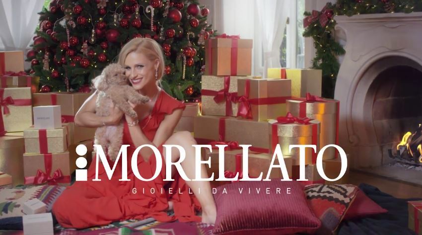 Modella Morellato pubblicità Speciale Natale 2016 con Foto - Testimonial Spot Pubblicitario Morellato 2016