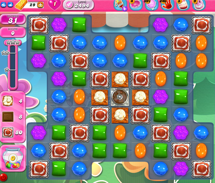 Candy Crush Saga level 2494 Candy Crush Saga level 2494