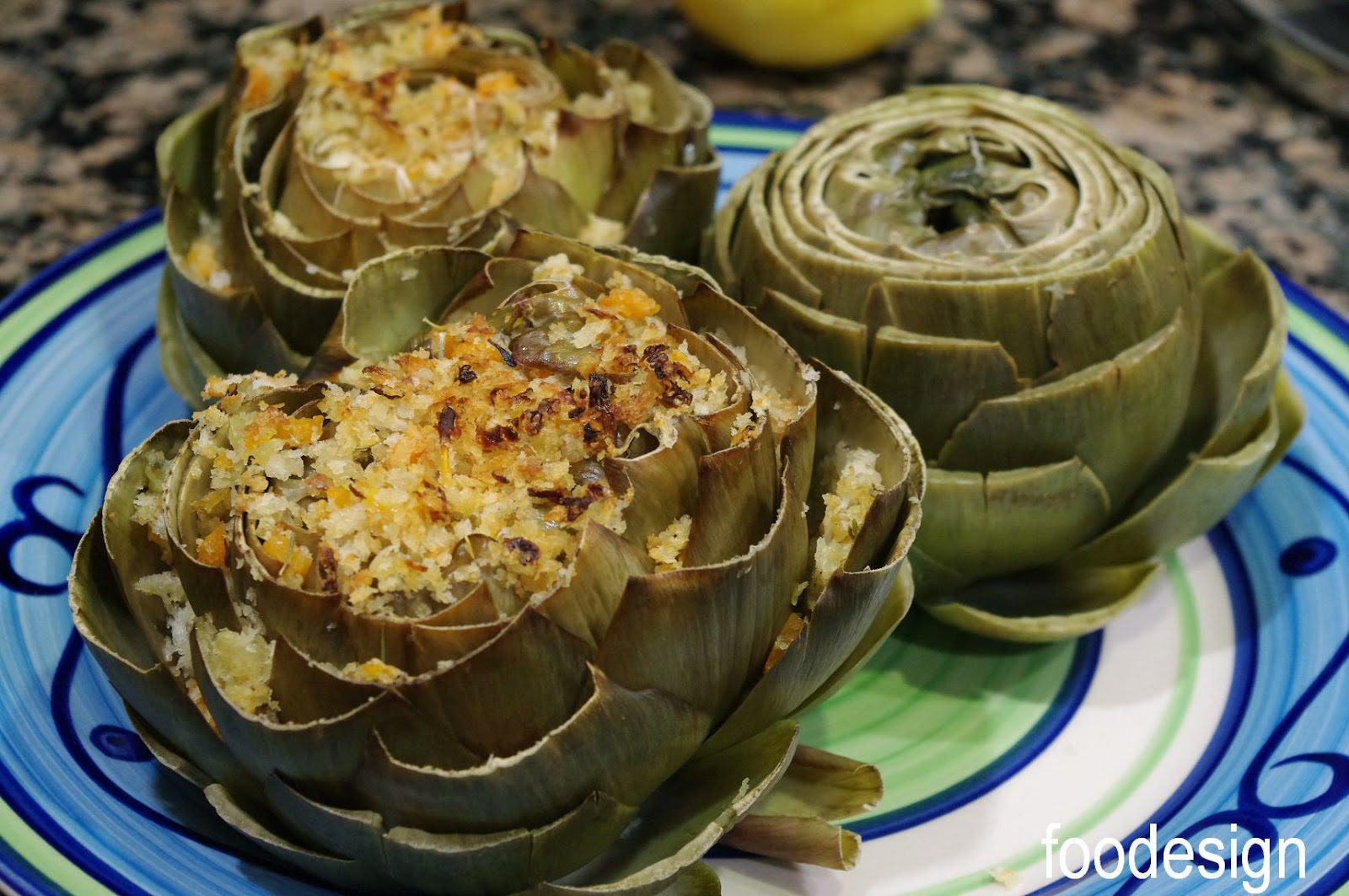 foodesign stuffed artichokes
