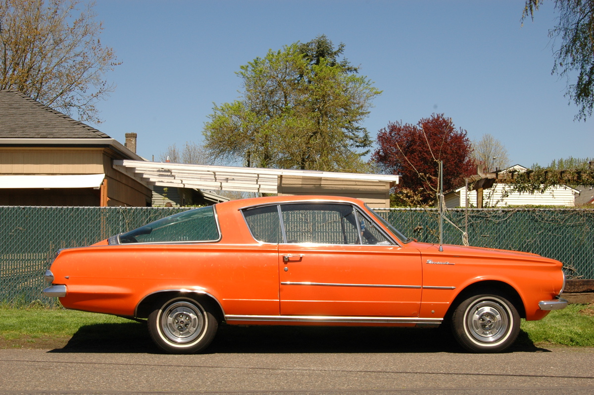 OLD PARKED CARS.: In Living Color: 1965 Plymouth Barracuda.