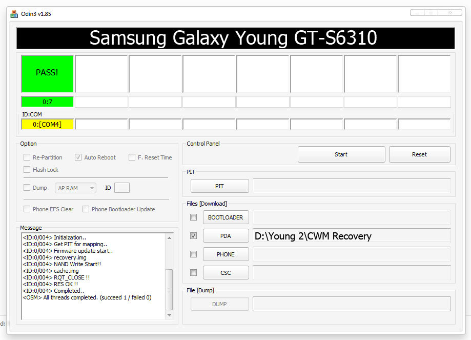 Cara Pasang CWM di Samsung Galaxy GT-S6310 Cara Pasang CWM di Samsung Galaxy GT-S6310