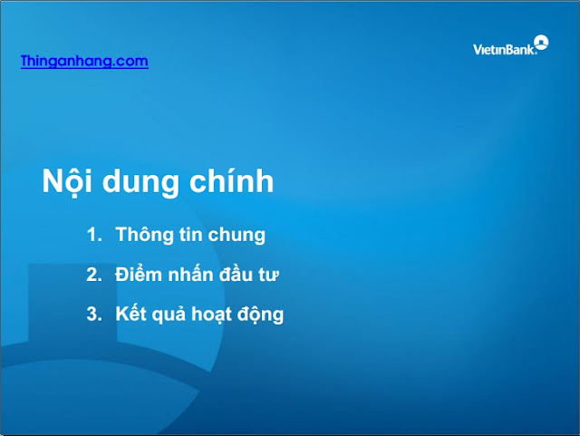 Slide Giới thiệu Vietinbank 2016