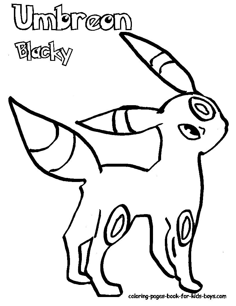 umbreon coloring pages - photo #12