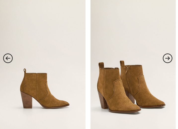 Botine camel de zi de femei de iarna piele intoarsa de firma ieftina - Mango Botine camel de zi de femei de iarna piele intoarsa de firma ieftina - Mango