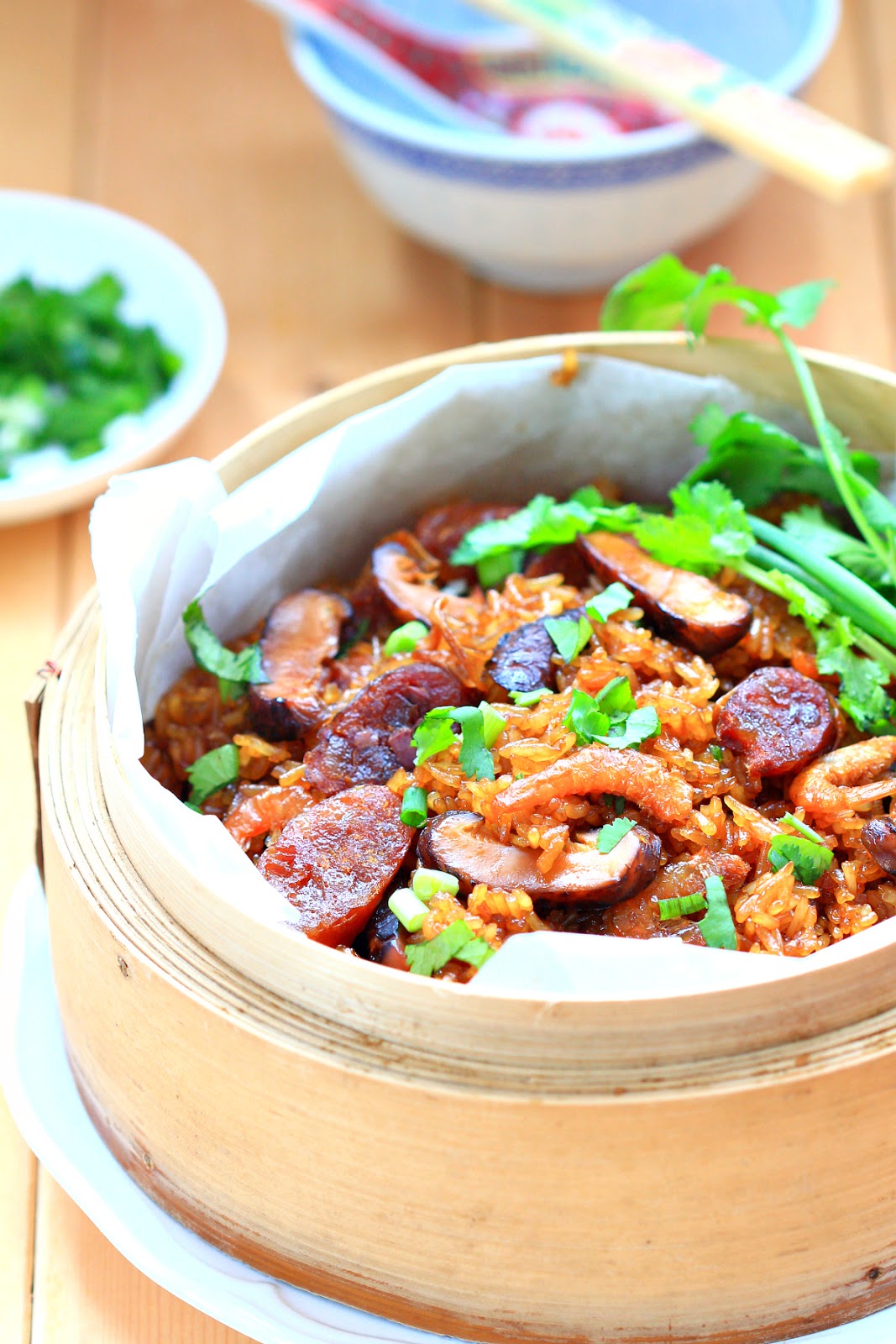 Loh mai fan / Steamed sticky rice with Chinese sausage