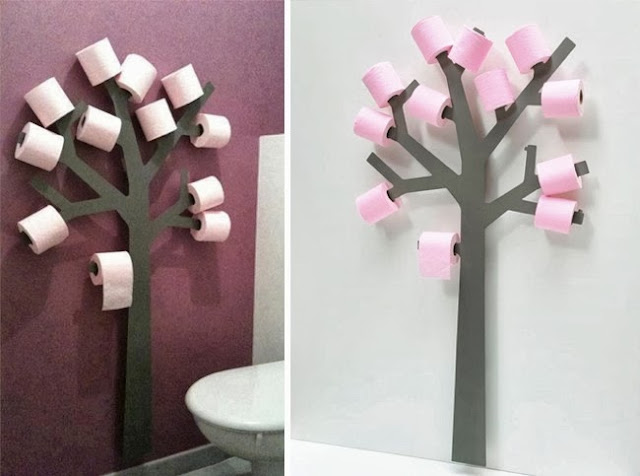 árbol papel higiénico creativo