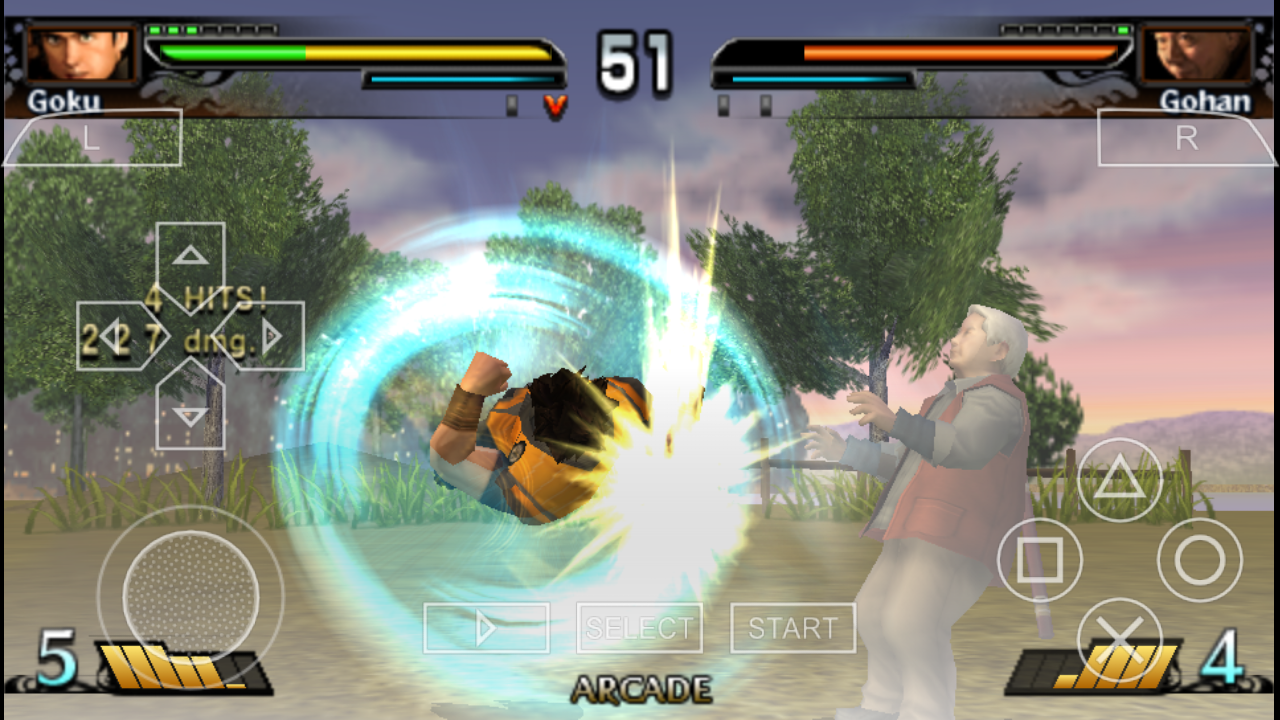 Gameplay Dragon Ball Evolution PSP