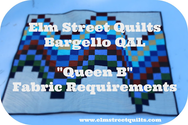 Bargello quilt QAL Fabric requirements