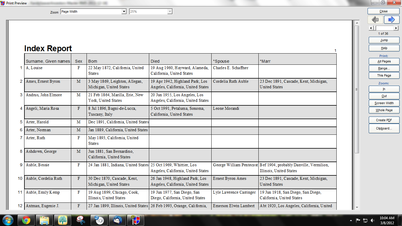 GeneaMusings Legacy Family Tree 7.5 Adds Census Year Reports