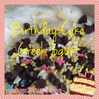 Birthday Cake, Healthy, Greek yogurt, clean eating, 21 Day Fix, recipe, dessert