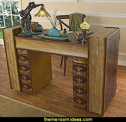 Literary Volumes Writing Desk book themed decor - Bibliophiles decor - Book themed furnishings - home decor for book lovers - book themed bedroom - Stacked Books decor - Stacked Books furniture - bookworm decor - book boxes - library furniture - formal study furniture - antique book decor - unique furniture - novelty furniture Literary Volumes Writing Desk book themed decor - Bibliophiles decor - Book themed furnishings - home decor for book lovers - book themed bedroom - Stacked Books decor - Stacked Books furniture - bookworm decor - book boxes - library furniture - formal study furniture - antique book decor -