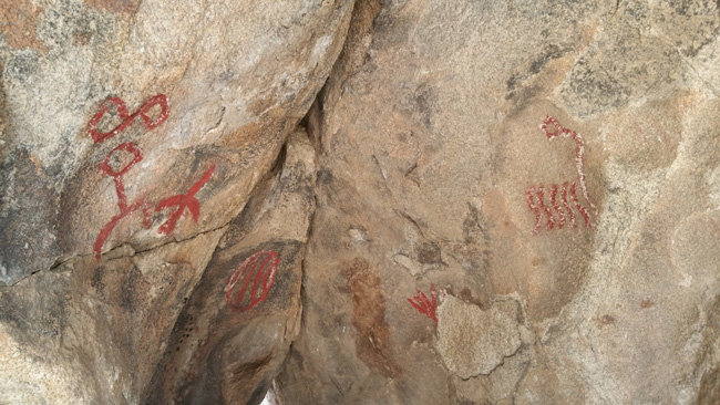 Pictographs in Joshua Tree National Park