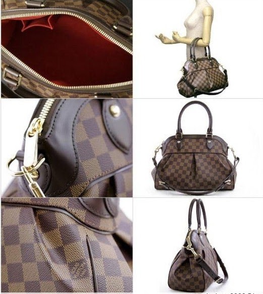 fashion bags: Louis Vuitton Damier Trevi PM Bag | LV N51997