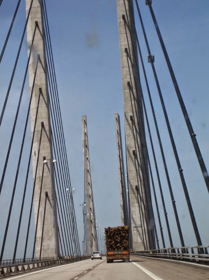 Denmark and Sweden Connected by Oresund Bridge