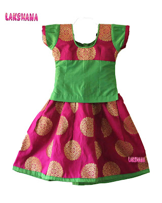 Kids pattu pavadai Langa naming ceremony cradle Kids pattu pavadai Langa naming ceremony cradle