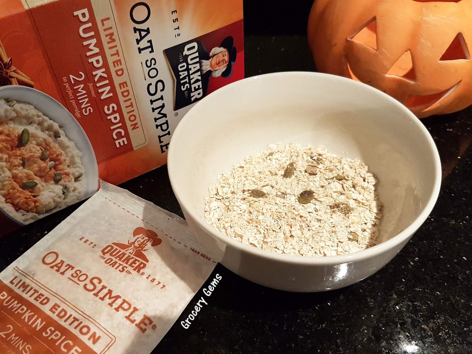 Grocery Gems Review New Quaker Oats Pumpkin Spice (UK)